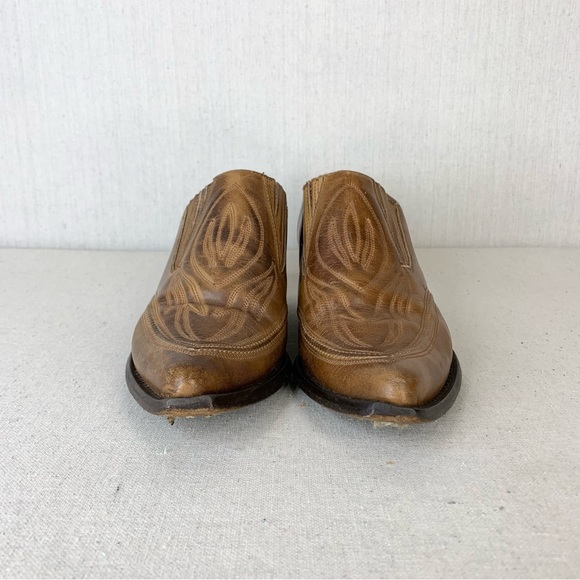 Guess~Vintage~Women’s 90’s Distressed Leather Western/Cowgirl Ankle Bootie~Sz7.5 - Picture 6 of 14